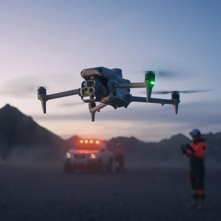 DJI Matrice 4E inspection drone used for facade capture