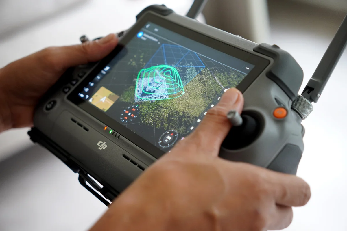 Aerial orthomosaic site map produced from a drone survey in Singapore