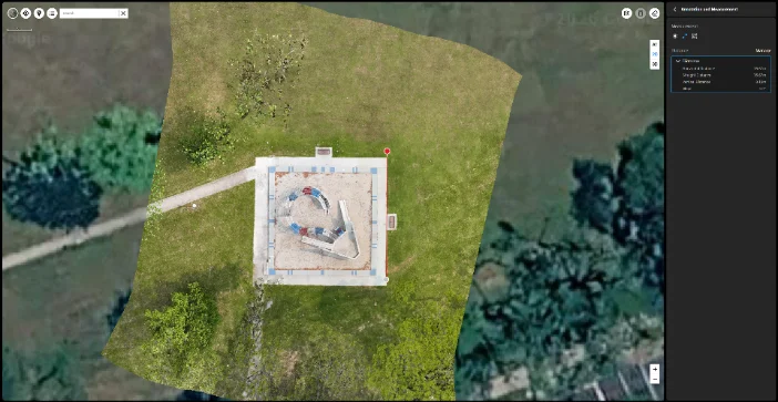 Top-down aerial site map of a construction site in Singapore